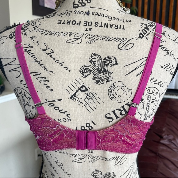 Calvin Klein Fuchsia Padded Lace Bra 36 C - Picture 15 of 15